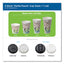 Perfectouch Paper Hot Cups, 12 Oz, Coffee Haze Design, Individually Wrapped, 1,000/carton