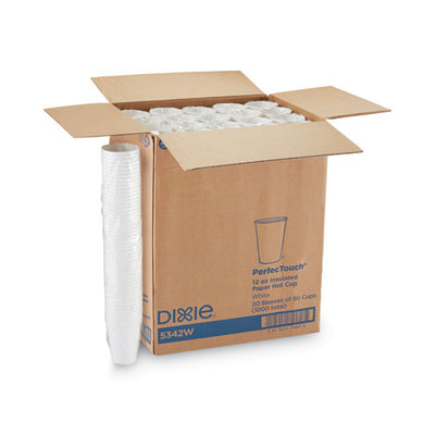 Perfectouch Hot/cold Cups, 12 Oz, White, 50/bag, 20 Bags/carton