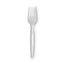 Plastic Cutlery, Mediumweight Forks, White, 1,000/carton
