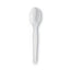 Plastic Cutlery, Heavyweight Teaspoons, White, 1,000/carton