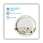 Pathways Soak-proof Shield Mediumweight Paper Plates, Wisesize, 6.88" Dia, Green/burgundy, 500/carton