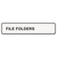 Labelwriter 1-up File Folder Labels, 0.56" X 3.43", White, 130 Labels Roll, 2 Rolls/pack