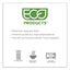 Evolution World Ecolid 25% Recycled Food Container Lid, Fits 12 To 32 Oz Containers, White, Plastic, 500/carton
