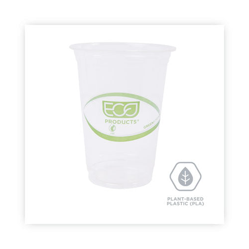 Greenstripe Renewable And Compostable Cold Cups Convenience Pack, Clear, 16 Oz, 50/pack