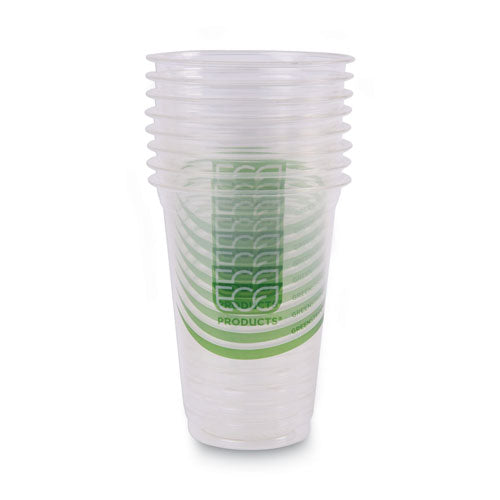 Greenstripe Renewable And Compostable Cold Cups Convenience Pack, Clear, 16 Oz, 50/pack