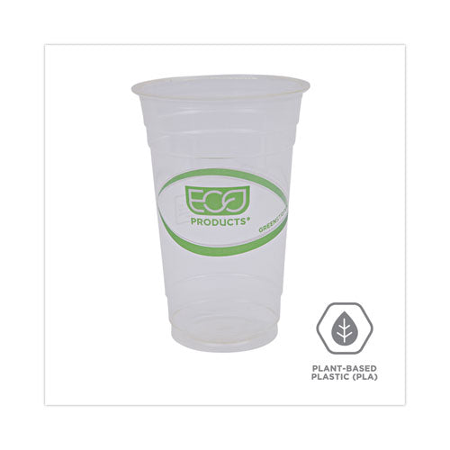 Greenstripe Renewable And Compostable Cold Cups, 20 Oz, Clear, 50/pack, 20 Packs/carton