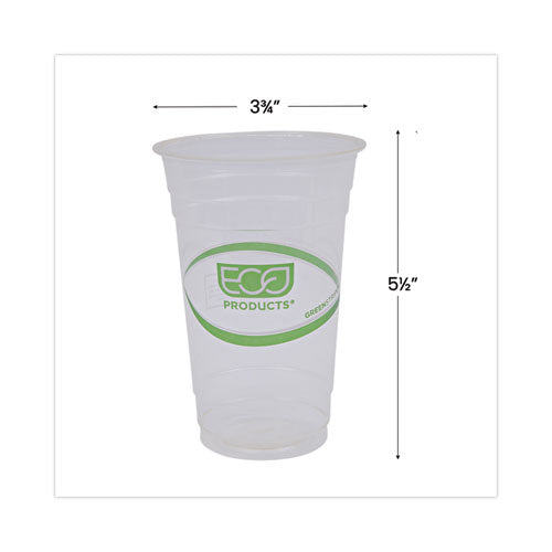 Greenstripe Renewable And Compostable Cold Cups, 20 Oz, Clear, 50/pack, 20 Packs/carton