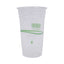 Greenstripe Renewable And Compostable Pla Cold Cups, 24 Oz, 50/pack, 20 Packs/carton