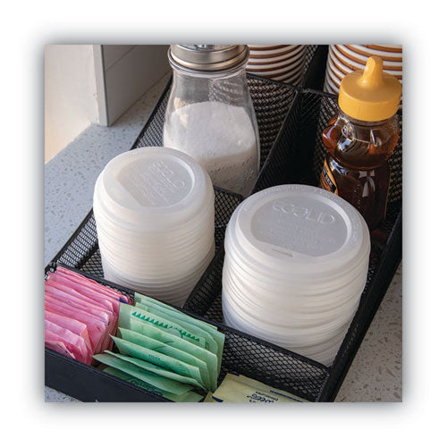 Ecolid Renewable/compostable Hot Cup Lid, Pla, Fits 10 Oz To 20 Oz Hot Cups, 50/pack, 16 Packs/carton