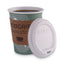 Ecolid Renewable/compostable Hot Cup Lid, Pla, Fits 10 Oz To 20 Oz Hot Cups, 50/pack, 16 Packs/carton
