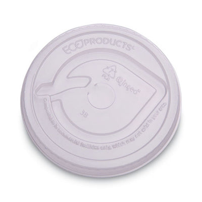 Greenstripe Renewable And Compost Cold Cup Flat Lids, Fits 9 Oz To 24 Oz Cups, Clear, 100/pack, 10 Packs/carton