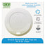 Ecolid 25% Recycled Content Hot Cup Lid, White, Fits 8 Oz Hot Cups, 100/pack, 10 Packs/carton