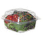 Clear Clamshell Hinged Food Containers, 6 X 6 X 3, Plastic, 80/pack, 3 Packs/carton