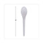 Plantware Compostable Cutlery, Spoon, 6", Pearl White, 50/pack, 20 Pack/carton