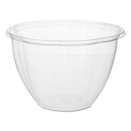 Salad Bowls, 48 Oz, 6.69" Diameter X 4.38"h, Clear, Plastic, 300/carton