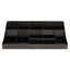 11-compartment Coffee Condiment Organizer, 18.25 X 6.63 X 9.78, Black