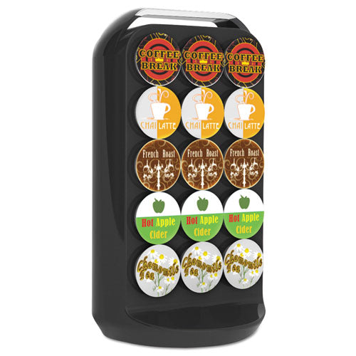 Coffee Pod Carousel, Fits 30 Pods, 6.8 X 6.8 X 12.63, Black