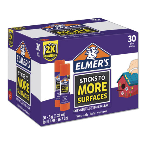 Extra-strength School Glue Sticks, 0.21 Oz, Dries Clear, 60/pack