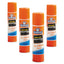 Washable School Glue Sticks, 0.24 Oz, Applies And Dries Clear, 4/pack
