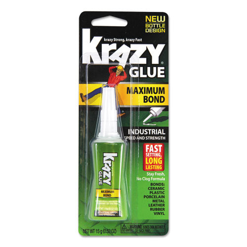 Maximum Bond Krazy Glue Ez Squeeze Gel, 0.14 Oz, Dries Clear