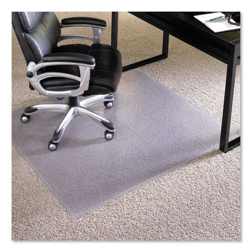 Everlife Intensive Use Chair Mat For High Pile Carpet, Rectangular, 46 X 60, Clear