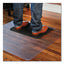 Sit Or Stand Mat For Carpet Or Hard Floors, 45 X 53, Clear/black