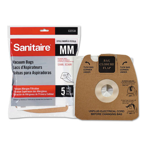 Style Mm Disposable Dust Bags With Allergen Filter For Sc3683a/sc3683b, 5/pack