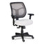 Apollo Mid-back Mesh Chair, 18.1" To 21.7" Seat Height, Silver Seat, Silver Back, Black Base