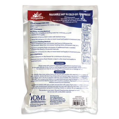 Reusable Hot/cold Pack, 8.63 X 8.63, White