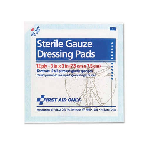 Smartcompliance Gauze Pads, Sterile, 8-ply, 2 X 2, 5 Dual-pads/pack