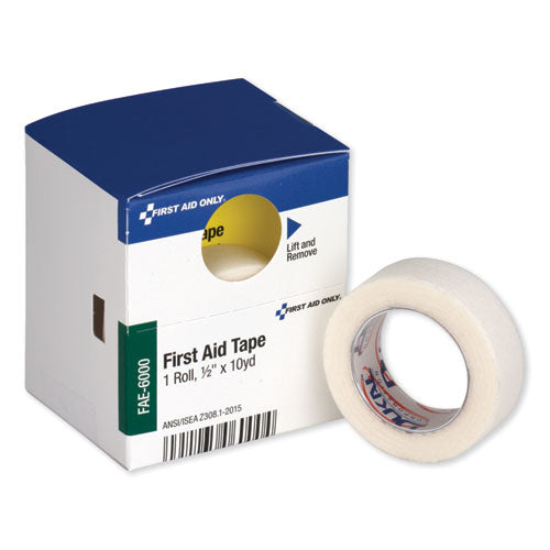 First Aid Tape, Acrylic, 0.5" X 10 Yds, White