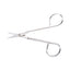 Scissors, Pointed Tip, 4.5" Long, Nickel Straight Handle