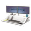 Lotus Sit-stands Workstation, 32.75" X 24.25" X 5.5" To 22.5", Black