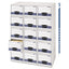 Stor/drawer Steel Plus Extra Space-savings Storage Drawers, Letter Files, 10.5" X 25.25" X 6.5", White/blue, 12/carton