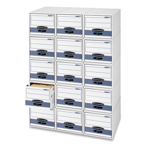 Stor/drawer Steel Plus Extra Space-savings Storage Drawers, Letter Files, 14" X 25.5" X 11.5", White/blue, 6/carton