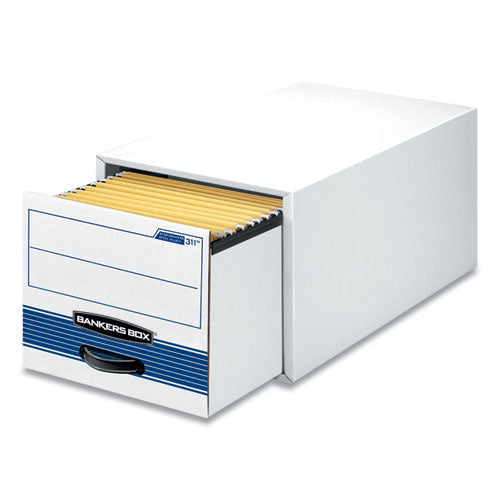 Stor/drawer Steel Plus Extra Space-savings Storage Drawers, Legal Files, 17" X 25.5" X 11.5", White/blue, 6/carton