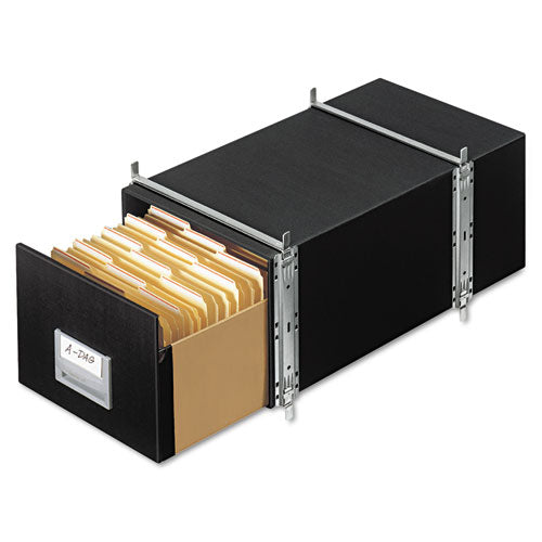 Staxonsteel Maximum Space-saving Storage Drawers, Legal Files, 17" X 25.5" X 11.13", Black, 6/carton