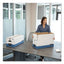 Stor/file Medium-duty Strength Storage Boxes, Letter Files, 12.25" X 24.13" X 10.75", White/blue, 12/carton