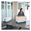 Stor/file Medium-duty Strength Storage Boxes, Legal Files, 15.25" X 24.13" X 10.75", White/blue, 12/carton
