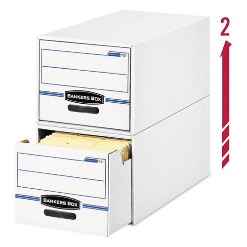 Stor/drawer Basic Space-savings Storage Drawers, Legal Files, 16.75" X 19.5" X 11.5", White/blue, 6/carton