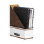 Corrugated Cardboard Magazine File, 4 X 9 X 11.5, Wood Grain, 12/carton
