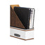 Corrugated Cardboard Magazine File, 4 X 11 X 12.25, Wood Grain, 12/carton