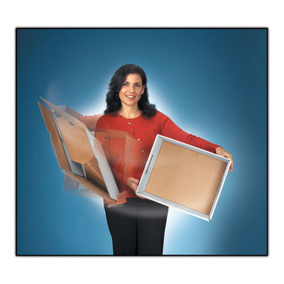 Stor/file Medium-duty 100% Recycled Storage Boxes, Letter/legal Files, 12.5" X 16.25" X 10.25", Kraft/green, 12/carton