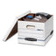 Stor/file Basic-duty Storage Boxes, Letter/legal Files, 12.5" X 16.25" X 10.5", Kraft/green, 12/carton