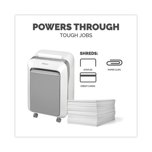 Powershred Lx210 Micro-cut Shredder, 16 Manual Sheet Capacity, White