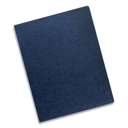 Expressions Linen Texture Presentation Covers For Binding Systems, Navy, 11.25 X 8.75, Unpunched, 200/pack