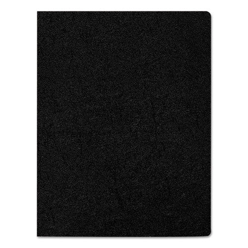 Executive Leather-like Presentation Cover, Black, 11 X 8.5, Unpunched, 200/pack