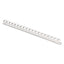 Plastic Comb Bindings, 1/2" Diameter, 90 Sheet Capacity, White, 100/pack