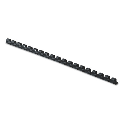 Plastic Comb Bindings, 5/16" Diameter, 40 Sheet Capacity, Black, 100/pack