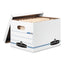 Stor/file Storage Box, Letter/legal Files, 12.5" X 16.25" X 10.5", White, 6/pack